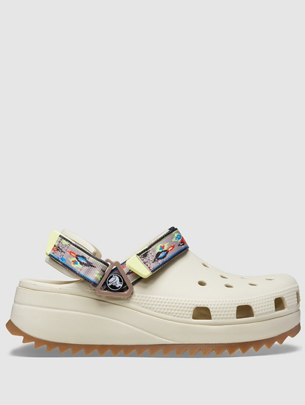 Crocs Classic Cream Ikat Hiker Platform Clog